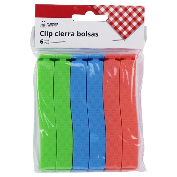 CLIP CIERRA BOLSAS 6UDS