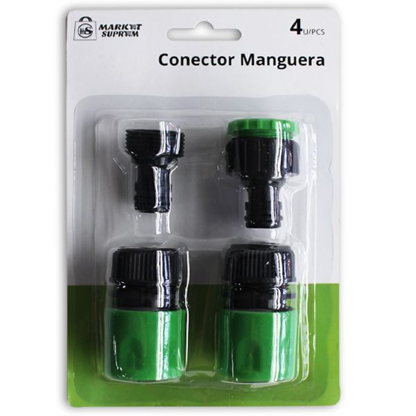 CONECTOR MANGUERA 4 UDS COLORES STDS
